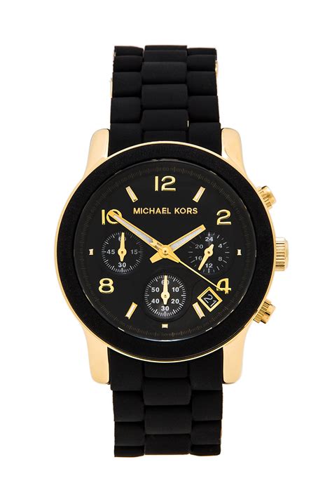 michael kors runway black watch|michael kors waterproof watch.